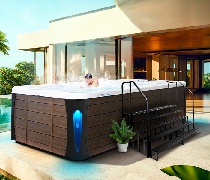 Calspas hot tub being used in a family setting - Peterborough